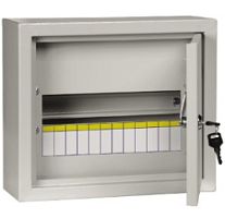 Щит распределительный навесной IEK ЩРн-12з 240x330x120 с замком IP54 У2 картинка 